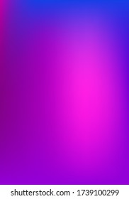 Purple, Pink, Turquoise, Blue Gradient Shiny Vector Background. Pearlescent Gradient Overlay Vibrant Unfocused Cover.  Vertical A4 Letter Funky Gradient Overlay. Dreamy Neon Bright Trendy Wallpaper.
