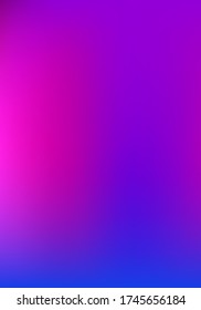 Purple, Pink, Turquoise, Blue Gradient Shiny Vector Background. Liquid Neon Bright Trendy Wallpaper. Vertical A4 Letter Funky Gradient Overlay. Fluorescent Gradient Overlay Vibrant Defocused Cover. 
