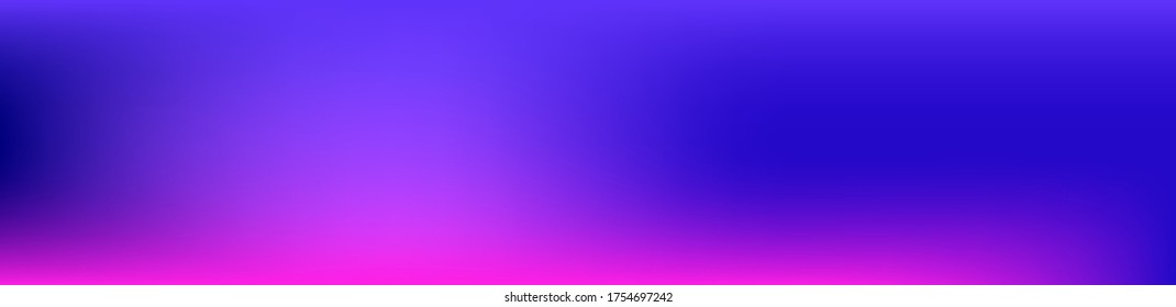 Purple, Pink, Turquoise, Blue Gradient Shiny Vector Background. Wide Horizontal Long Gradient Banner. Iridescent Gradient Overlay Vibrant Defocused Cover.  Liquid Neon Bright Trendy Wallpaper.