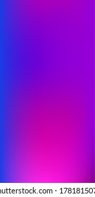 Púrpura, Rosa, Turquesa, Fondo Vector Brillante De Gradiente Azul. Cubierta Desenfocada Vibrante Del Gradiente Irlandés.  Fluid Neon Brilló El Papel De Moda De Moda. Gradiente Funky de tamaño vertical delgado de pantalla.