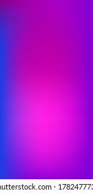 Purple, Pink, Turquoise, Blue Gradient Shiny Vector Background. Pearlescent Gradient Overlay Vibrant Unfocused Cover.  Vertical Slim Screen Size Funky Gradient. Liquid Neon Bright Trendy Wallpaper.