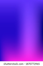 Púrpura, Rosa, Turquesa, Fondo Vector Brillante De Gradiente Azul. Cubierta Desenfocada Vibrante De Gradiente Perlúcido.  Papel de fondo de estilo neón brillante. Superposición vertical de degradado funky de la letra A4.