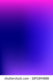 Púrpura, Rosa, Turquesa, Fondo Vector Brillante De Gradiente Azul. Cubierta Desenfocada Vibrante De Gradiente Perlúcido.  Superposición vertical de degradado funky de la letra A4. Fluid Neon Brilló El Papel De Moda De Moda.
