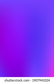 Purple, Pink, Turquoise, Blue Gradient Shiny Vector Background. Liquid Neon Bright Trendy Wallpaper. Iridescent Gradient Overlay Vibrant Unfocused Cover.  Vertical A4 Letter Funky Gradient Overlay.