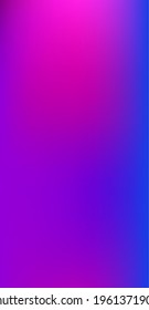 Purple, Pink, Turquoise, Blue Gradient Shiny Vector Background. Liquid Neon Bright Trendy Wallpaper. Iridescent Gradient Overlay Vibrant Unfocused Cover.  Vertical Slim Screen Size Funky Gradient.
