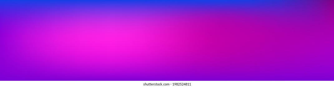 Purple, Pink, Turquoise, Blue Gradient Shiny Vector Background. Pearlescent Gradient Overlay Vibrant Defocused Cover.  Wide Horizontal Long Gradient Banner. Dreamy Neon Bright Trendy Wallpaper.
