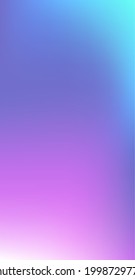 Púrpura, Rosa, Turquesa, Fondo Vector Brillante De Gradiente Azul. Papel de fondo de estilo neón brillante. Cubierta Desenfocada Vibrante De Gradiente Perlúcido.  Gradiente Funky de tamaño vertical delgado de pantalla.