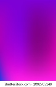 Purple, Pink, Turquoise, Blue Gradient Shiny Vector Background. Vertical A4 Letter Funky Gradient Overlay. Liquid Neon Bright Trendy Wallpaper. Fluorescent Gradient Overlay Vibrant Unfocused Cover. 