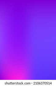 Púrpura, Rosa, Turquesa, Fondo Vector Brillante De Gradiente Azul. Superposición vertical de degradado funky de la letra A4. Cubierta no enfocada vibrante del degradado irlandés.  Papel de fondo de estilo neón brillante.