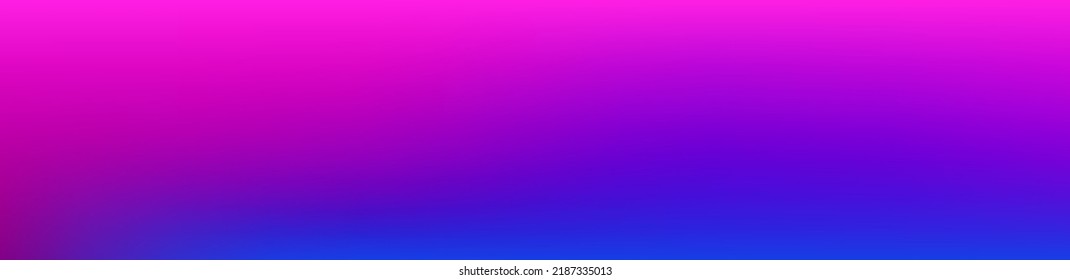 Púrpura, Rosa, Turquesa, Fondo Vector Brillante De Gradiente Azul. Pancarta panorámica de gradiente largo horizontal. Cubierta Desenfocada Vibrante De Gradiente Perlúcido.  Fluid Neon Brilló El Papel De Moda De Moda.