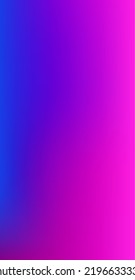 Purple, Pink, Turquoise, Blue Gradient Shiny Vector Background. Vertical Slim Screen Size Funky Gradient. Pearlescent Gradient Overlay Vibrant Defocused Cover.  Liquid Neon Bright Trendy Wallpaper.