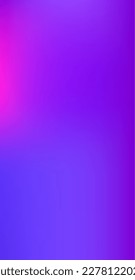 Purple, Pink, Turquoise, Blue Gradient Shiny Vector Background. Vertical Slim Screen Size Funky Gradient. Pearlescent Gradient Overlay Vibrant Defocused Cover.  Liquid Neon Bright Trendy Wallpaper.
