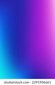 Purple, Pink, Turquoise, Blue Gradient Shiny Vector Background. Dreamy Neon Bright Trendy Wallpaper. Pearlescent Gradient Overlay Vibrant Unfocused Cover.  Vertical A4 Letter Funky Gradient Overlay.