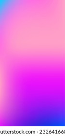 Purple, Pink, Turquoise, Blue Gradient Shiny Vector Background. Dreamy Neon Bright Trendy Wallpaper. Vertical Slim Screen Size Funky Gradient. Pearlescent Gradient Overlay Vibrant Unfocused Cover. 