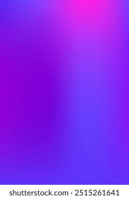 Fondo de Vector brillante degradado azul, púrpura, rosa, turquesa. Vertical A4 Letra Funky Gradient Overlay. Cubierta Desenfocada Vibrante De Superposición De Gradiente Fluorescente.  Fondo de pantalla de moda de neón brillante de ensueño.