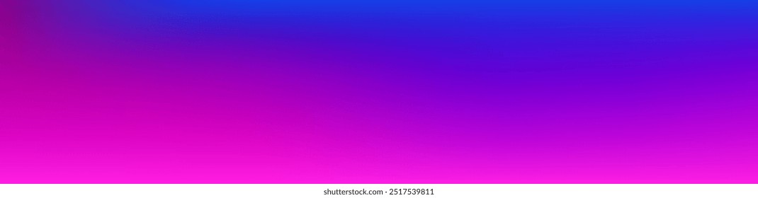 Purple, Pink, Turquoise, Blue Gradient Shiny Vector Background. Wide Horizontal Long Gradient Banner. Pearlescent Gradient Overlay Vibrant Defocused Cover.  Liquid Neon Bright Trendy Wallpaper.