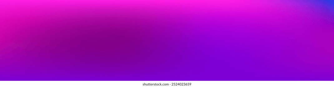 Fundo de vetor brilhante de gradiente azul, roxo, rosa, turquesa. Tampa Desfocada Vibrante De Sobreposição De Gradiente Fluorescente.  Banner Longo Gradiente Horizontal Largo. Fluido Neon brilhante papel de parede da moda.