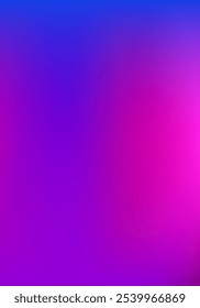 Purple, Pink, Turquoise, Blue Gradient Shiny Vector Background. Liquid Neon Bright Trendy Wallpaper. Fluorescent Gradient Overlay Vibrant Unfocused Cover.  Vertical A4 Letter Funky Gradient Overlay.