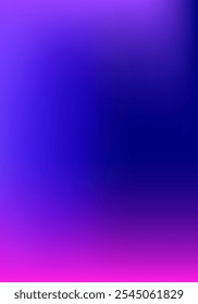 Purple, Pink, Turquoise, Blue Gradient Shiny Vector Background. Vertical A4 Letter Funky Gradient Overlay. Dreamy Neon Bright Trendy Wallpaper. Fluorescent Gradient Overlay Vibrant Defocused Cover. 