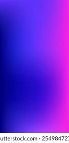 Fondo de Vector brillante degradado azul, púrpura, rosa, turquesa. Cubierta Desenfocada Vibrante De Superposición De Gradiente Iridiscente.  Fondo de pantalla de moda brillante de neón fluido. Vertical Delgada Tamaño de pantalla Funky Gradient.