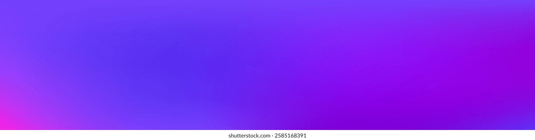 Purple, Pink, Turquoise, Blue Gradient Shiny Vector Background. Fluorescent Gradient Overlay Vibrant Defocused Cover.  Wide Horizontal Long Gradient Banner. Liquid Neon Bright Trendy Wallpaper.