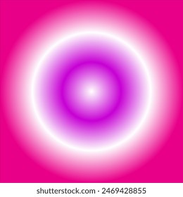 Purple, pink and white color combination radial gradient background design.