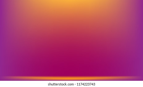 Purple, pink and yellow abstract gradient mesh vector background with copy space