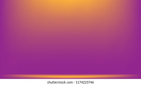 Purple, pink and yellow abstract gradient mesh vector background with copy space