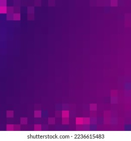 Purple pixel background. Vector graphics. Template for presentation.
