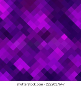 Purple Pixel Background. Vector Template For A Presentation.