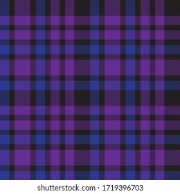 Purple Plaid, checkered, tartan seamless pattern suitable for fashion textiles and graphics