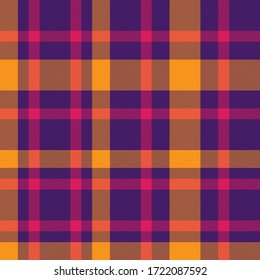 Purple Plaid, checkered, tartan seamless pattern suitable for fashion textiles and graphics