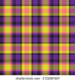 Purple Plaid, checkered, tartan seamless pattern suitable for fashion textiles and graphics