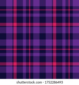Purple Plaid, checkered, tartan seamless pattern suitable for fashion textiles and graphics
