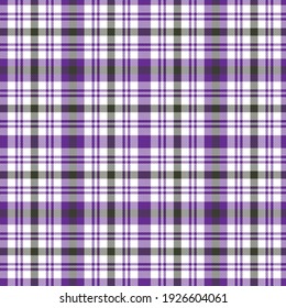 Purple Plaid, checkered, tartan seamless pattern suitable for fashion textiles and graphics