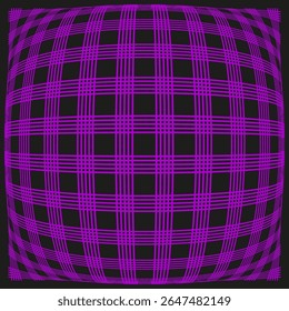 Padrão roxo xadrez. Textura xadrez abstrata. Fundo da grade geométrica. Tecido de vetor.