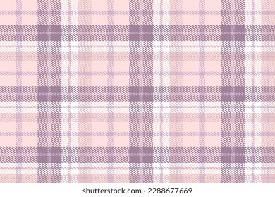 Purple Plaid Pattern Fabric Design Background Is Woven in a Simple Twill, Two Over Two Under the Warp, Advancing One Thread at Each Pass.