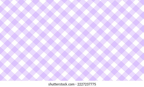 
Purple plaid picnic print light background vector illustration.