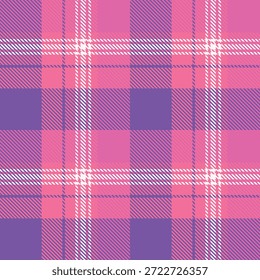 Lila Plaids Muster nahtlos. Traditioneller schottischer karierter Hintergrund. für Schal, Kleid, Rock, andere moderne Frühling Herbst Winter Mode Textil