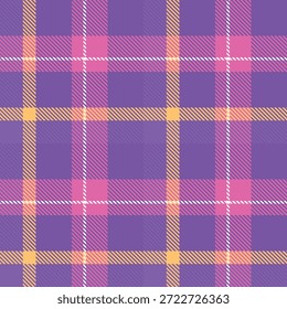 Lila Plaids Muster nahtlos. Traditioneller schottischer karierter Hintergrund. für Schal, Kleid, Rock, andere moderne Frühling Herbst Winter Mode Textil