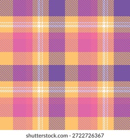 Purple Plaids Pattern Seamless. Traditional Scottish Checkered Background. for Scarf, Dress, Skirt, Other Modern Spring Autumn Winter Fashion Textile