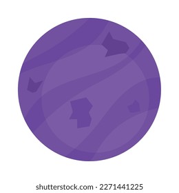 purple planet space outer icon