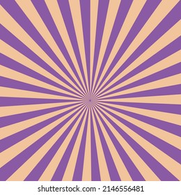 Purple plum Sunburst pattern background. Fantasy Vector illustration.