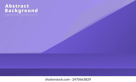 Purple Podium Display, minimal background , 3D stage podium display product , stand to show cosmetic products ,illustration 3d Vector EPS 10