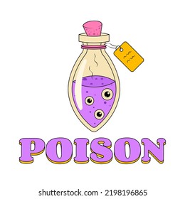Purple Poison Floating Eyes Temporary Tattoo Sticker Halloween Groove Style