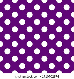 purple polka dot background. abstract seamless pattern. vector illustration.