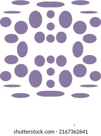 purple polka dot blurry white background, design cover