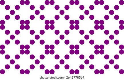 purple polka dots in diamond grid pattern design for fabric printing as repeat pattern, pink purple circle