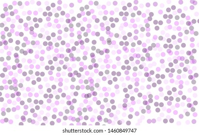 Purple polka dots vector background. Abstract illustration wallpaper texture. Template for website design and social media advertising. Valentines day concept.