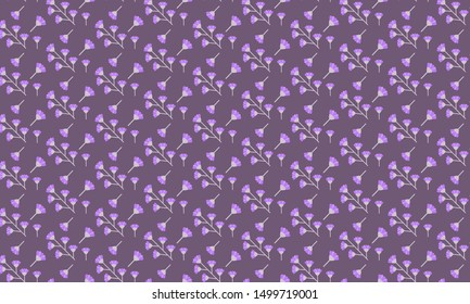 Purple Polyanthus Flower Pattern Background